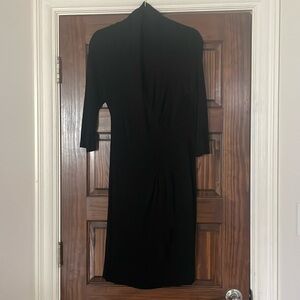 Cascade wrap dress